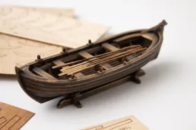 16th Century Wooden Boat 1: 48 136mm
