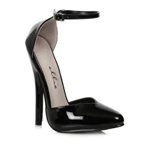 8265 6" Heel Fetish Pump W/Ankle Strap.