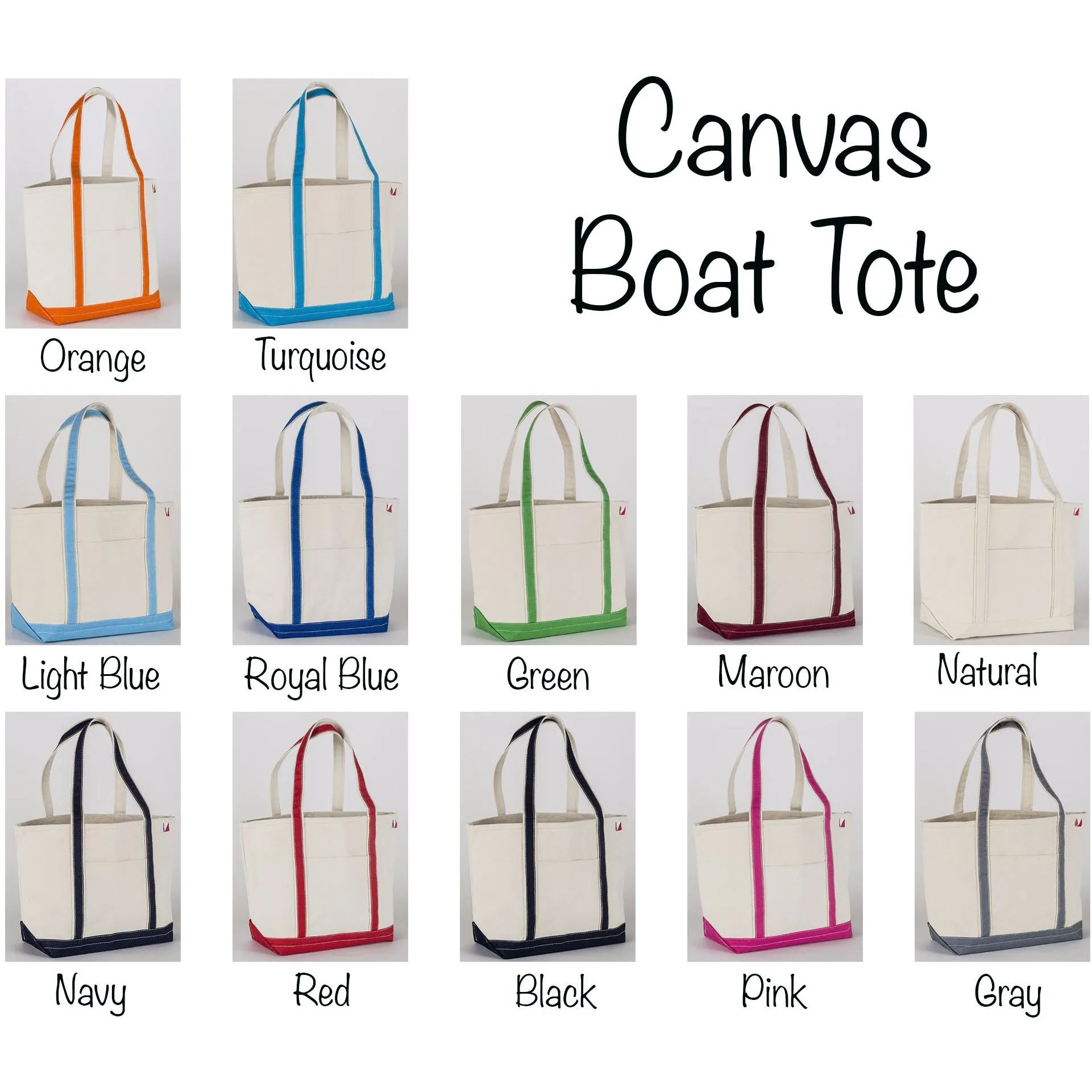 Boat Name Custom Tote Bag