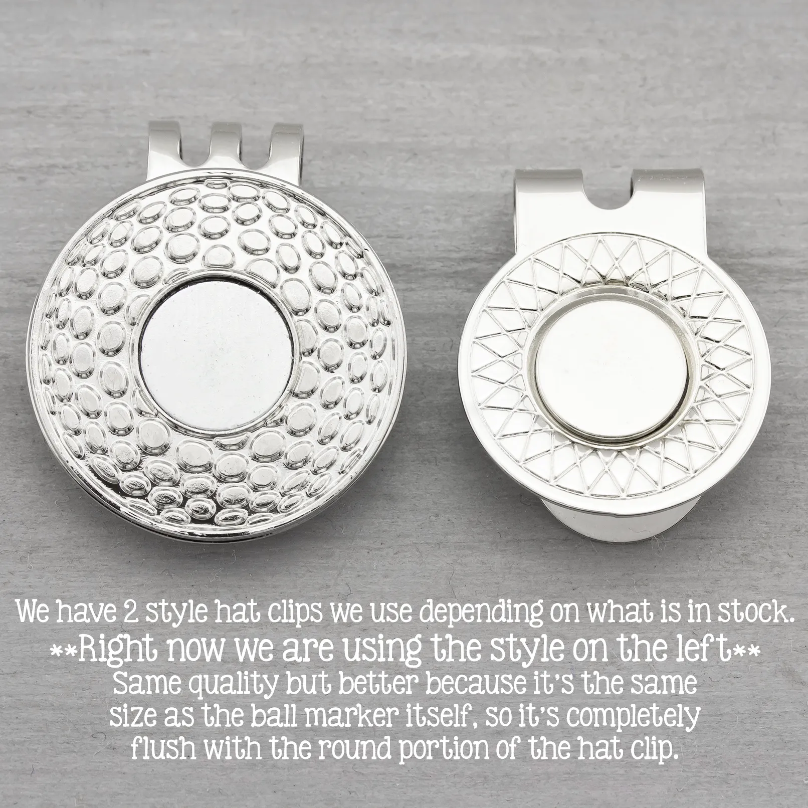 Custom Coordinate Golf Ball Marker and Hat Clip