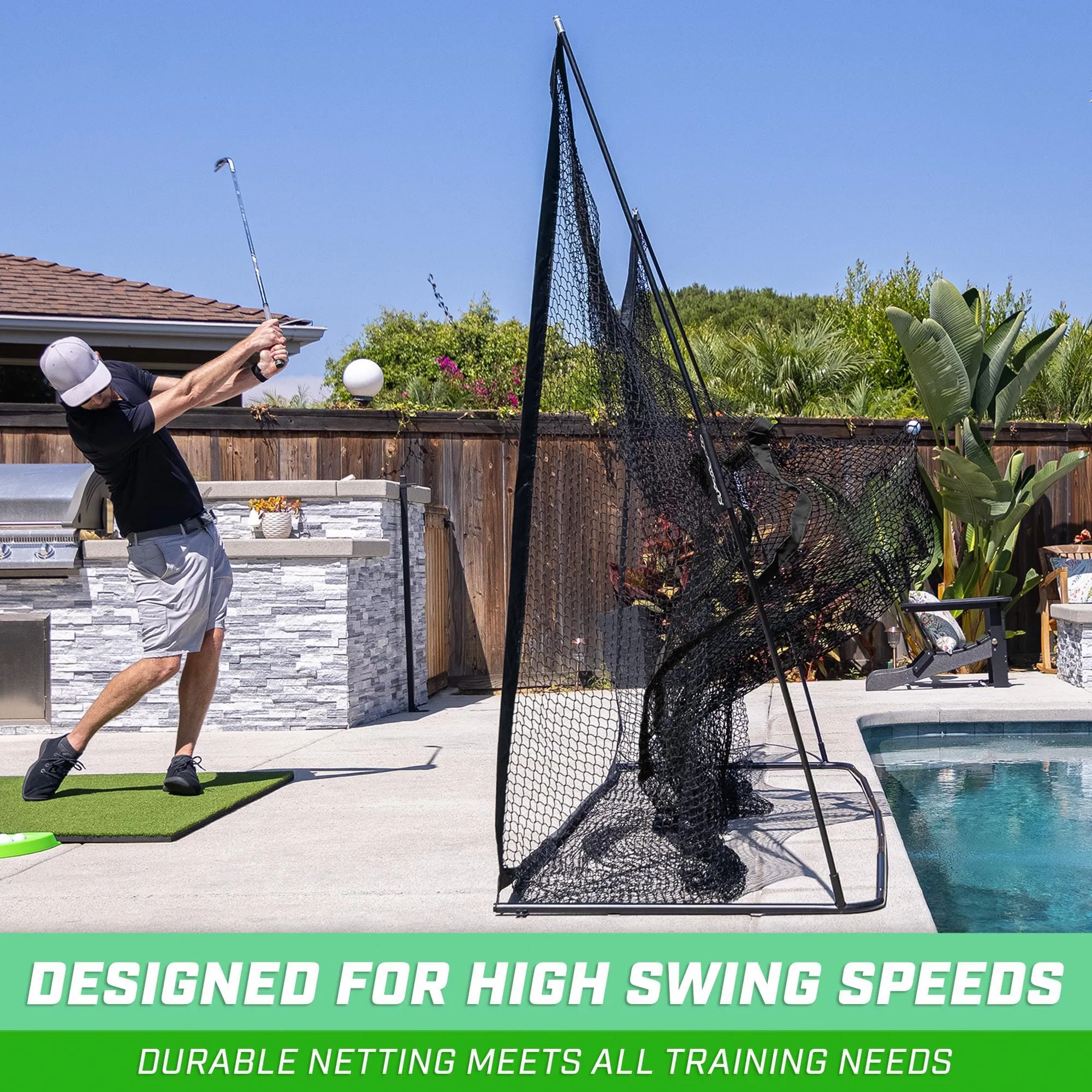 GoSports 10 ft x 7 ft PRO Golf Practice Hitting Net