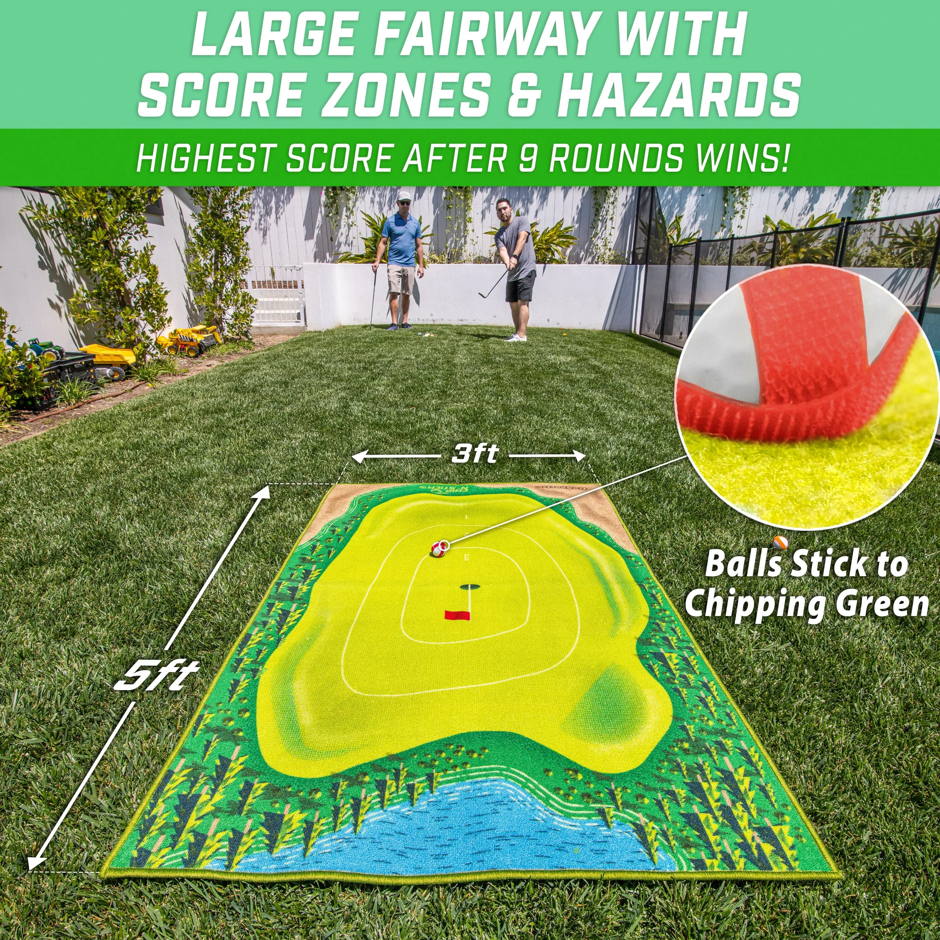 GoSports Mid-Size Chip N' Stick Golf Game