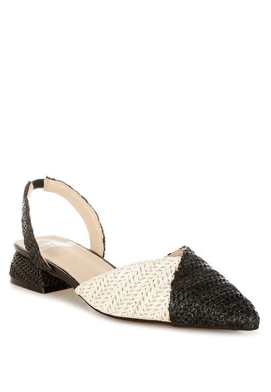 Kinjay Pointy Toe Slingback Sandals