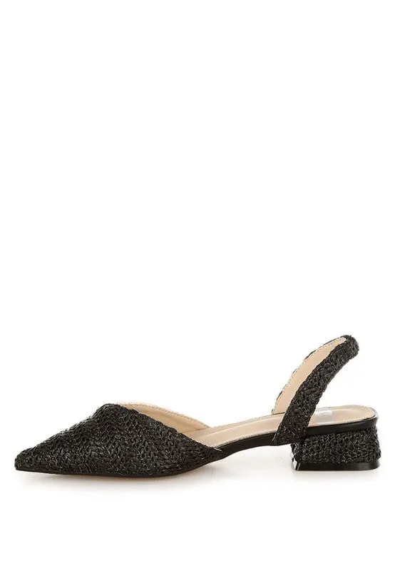 Kinjay Pointy Toe Slingback Sandals