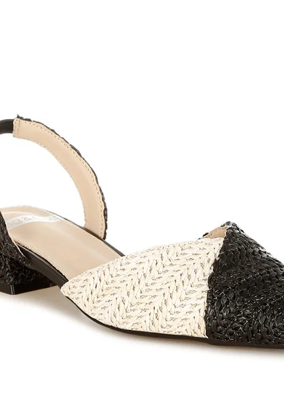 Kinjay Pointy Toe Slingback Sandals