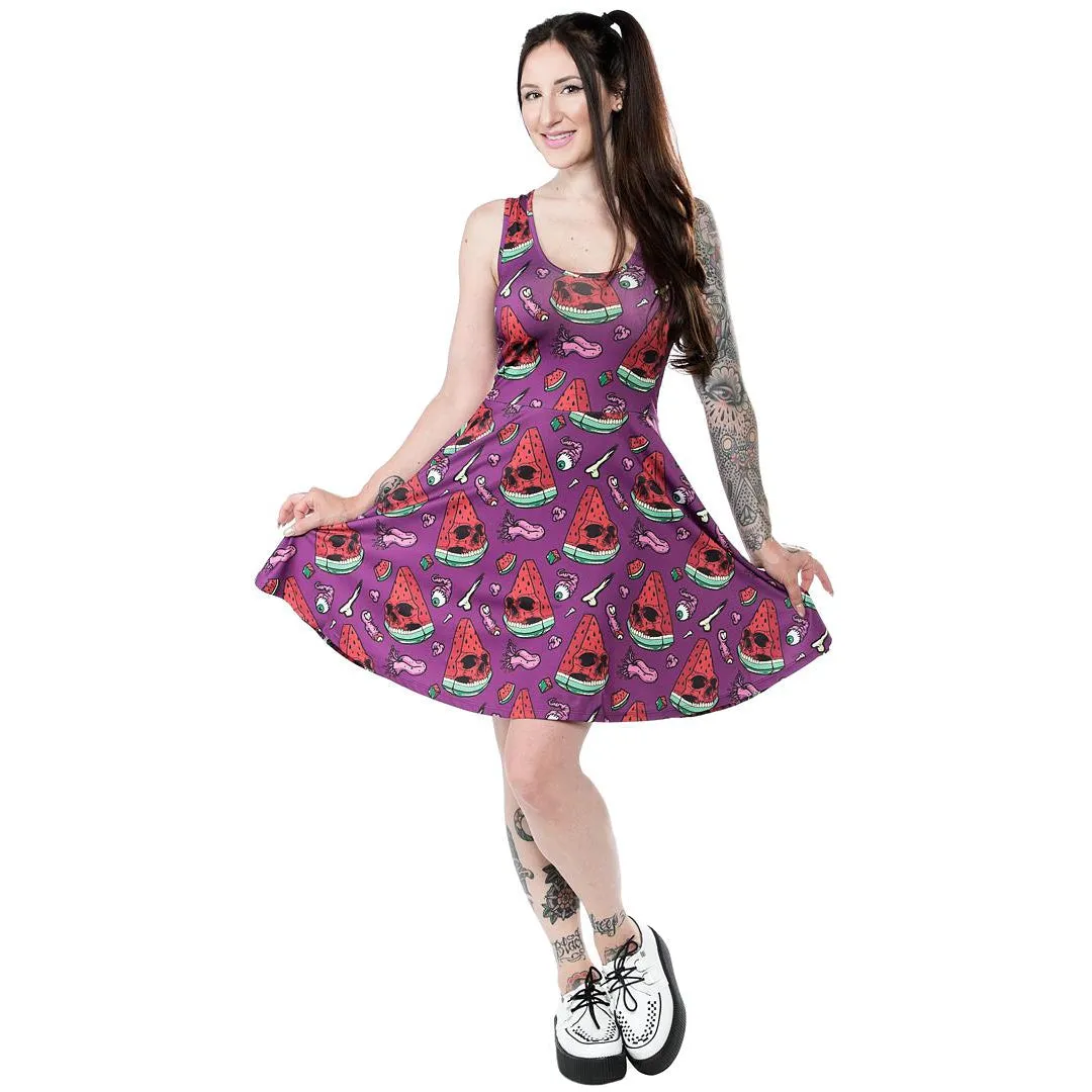 Melon Head Womens Skater Dress