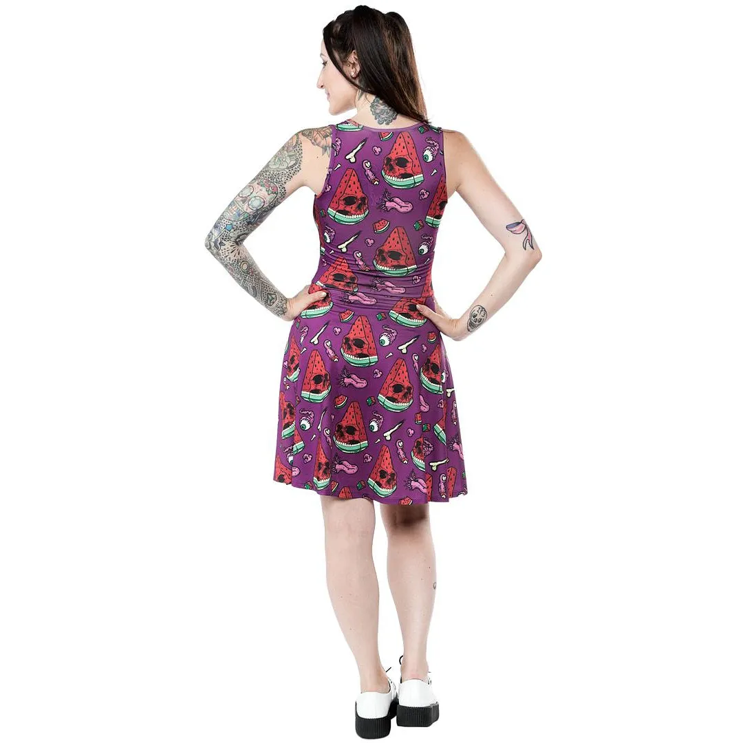 Melon Head Womens Skater Dress