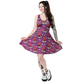 Melon Head Womens Skater Dress