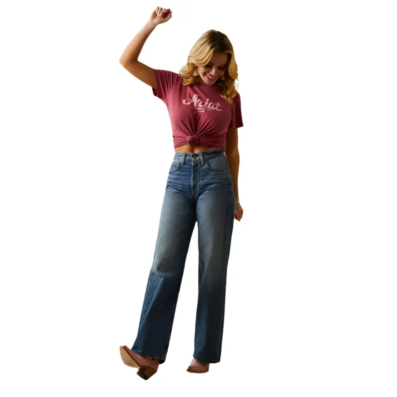 Women's Ariat Ultra High Rise Tomboy Wide Jean 10045189